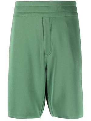 Bianca Saunders straight-leg track shorts - Green