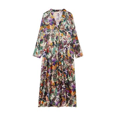 Biarritz dress in stretch silk
