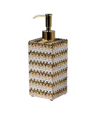 Biarritz Soap Pump with Swarovski Crystals, Gold