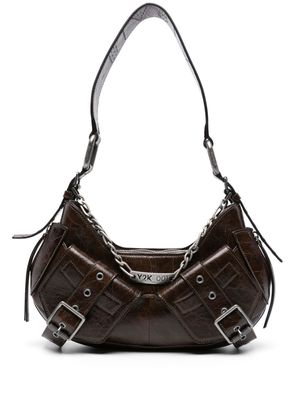BIASIA Y2K leather shoulder bag - Brown