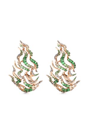 Bibi van der Velden 18kt rose gold Smoke Haze multi-stone earrings - Pink