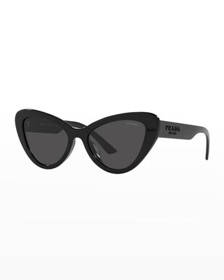 Bicolor Acetate Cat-Eye Sunglasses