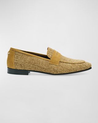 Bicolor Flat Penny Loafers