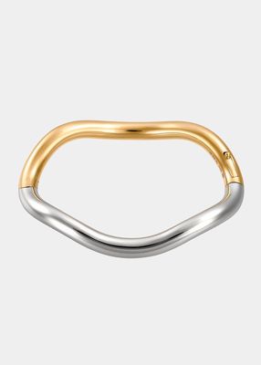 Bicolor Gold Vermeil Wave Bracelet