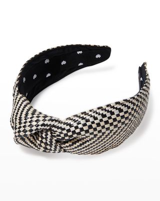 Bicolor Woven Knotted Headband