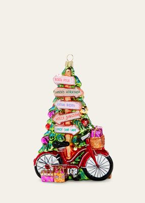 Bicycle Tree Christmas Ornament