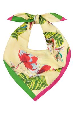 Bien Abyé Garden View Silk Scarf in Yellow Multi 