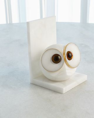 Big Eyed Owl Bookends, Set of 2