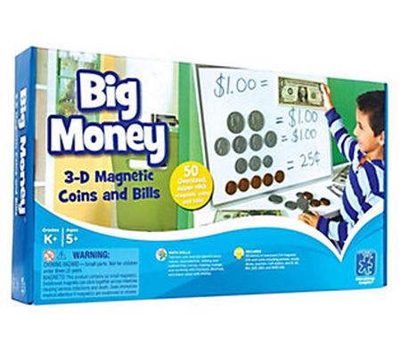 Big Money 3-D Magnetic Coins and Bills by Educa tional Insight