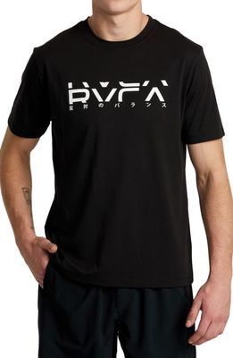 Big RVCA Section Performance Graphic T-Shirt in Black