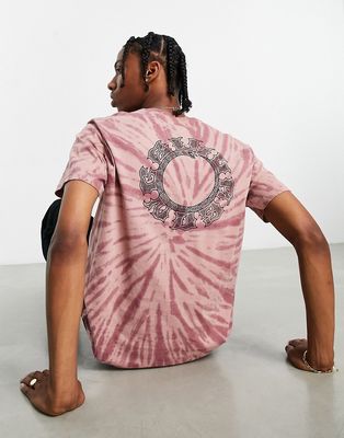 Billabong Abys t-shirt in pink tie dye