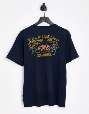 Billabong Arch Dreamy Places t-shirt in navy Exclusive at ASOS
