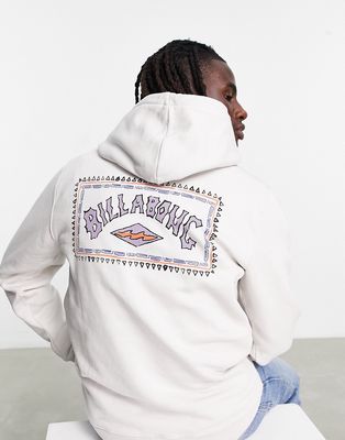Billabong Arch hoodie in white