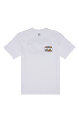 Billabong Crayon Wave Graphic T-Shirt in White