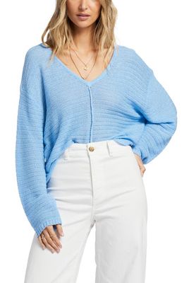 Billabong Every Day Cotton Blend Sweater in Blue Daze
