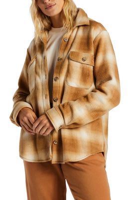 Billabong Forge Fleece Shirt Jacket in Caramel