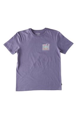 Billabong Kids' Cosmic Echoes 2 Logo Cotton Graphic T-Shirt in Dusty Grape