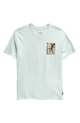 Billabong Kids' Cosmic Echoes Cotton Graphic T-Shirt in Seaglass