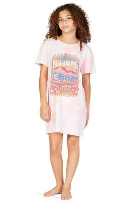 Billabong Kids' Keep It Beachy Graphic T-Shirt Dress in Pretty In Pink