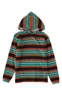 Billabong Kids' Keystone Pullover Hoodie in Black Multi Stripe