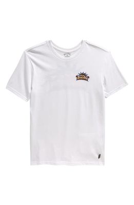 Billabong Kids' Lounge Cotton Graphic T-Shirt in White