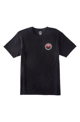 Billabong Kids' Rockies Organic Cotton T-Shirt in Black