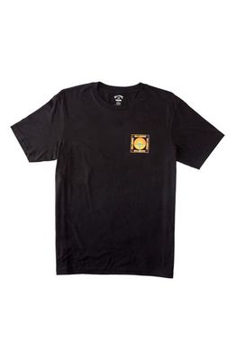 Billabong Kids' Social Cotton Graphic T-Shirt in Black