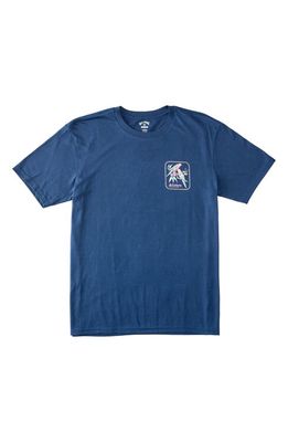Billabong Kids' Social Cotton Graphic T-Shirt in Dark Blue