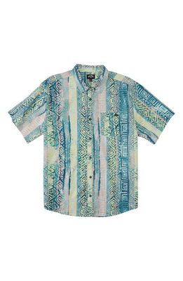 Billabong Kids' Sundays Button-Up Shirt in Aqua