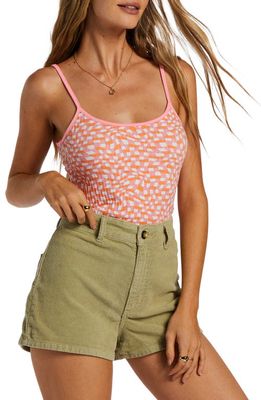 Billabong Little Sister Pointelle Camisole in Flamingo