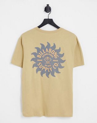 Billabong Mirage t-shirt in yellow