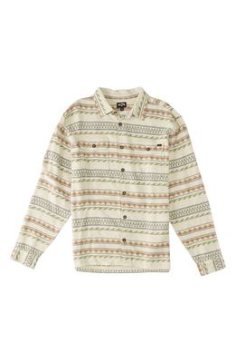 Billabong Offshore Jacquard Stripe Cotton Button-Up Shirt in Chino