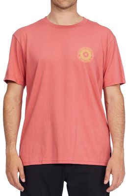 Billabong Praise Cotton Graphic Tee in Faded Rose
