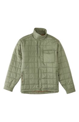 Billabong Prism Quilted Water Repellent Recycled Polyester Jacket in Surplus