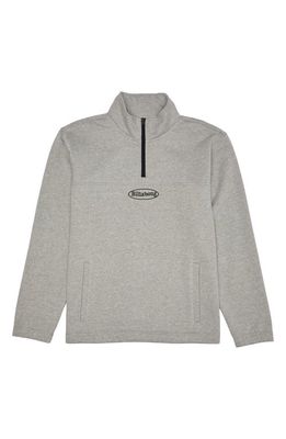 Billabong Quarter Zip Sweatshirt in Light Grey Heather