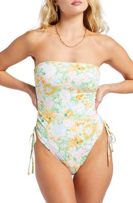 Billabong Rave Naomi Bandeau One-Piece Swimsuit in Green