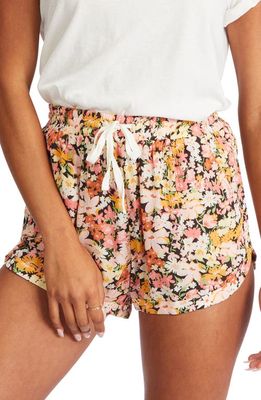 Billabong Road Trippin Printed Crinkle Shorts in Floral Multi
