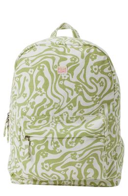 Billabong Schools Out Jr Cotton Twill Backpack in Pea Pod