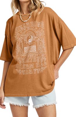 Billabong Shine for You Cotton Graphic Tee in Summer Spice