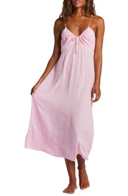 Billabong Slip Away Floral Maxi Sundress in Happy Pink