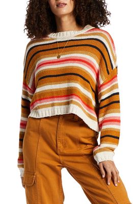 Billabong So Bold Stripe Crewneck Sweater in Multi