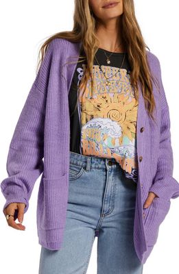 Billabong So Chill Oversize Cardigan in Lilac Breeze