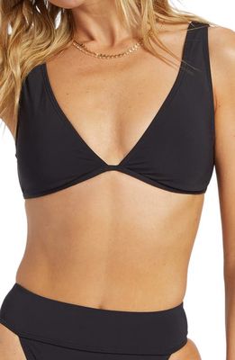 Billabong Sol Searcher Ava Bikini Top in Black Pebble