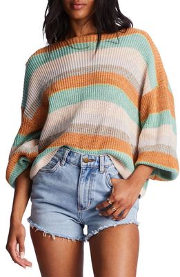 Billabong Spaced Out Cotton Blend Sweater in Multi