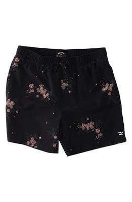 Billabong Sundays Layback Swim Trunks in Washed Black