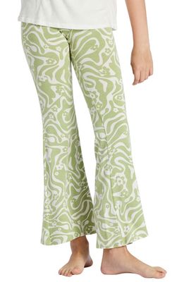 Billabong Tell Me Floral Flared Pants in Willow