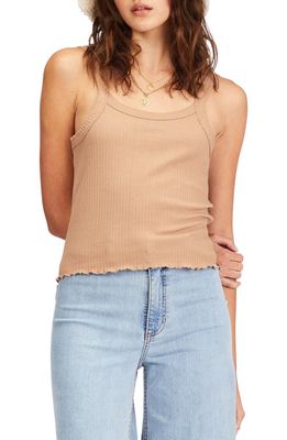 Billabong The Baby Cotton Blend Tank in Clw0-Pretty Putty