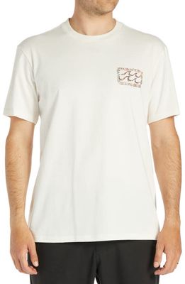 Billabong Traces Organic Cotton Graphic T-Shirt in Off White