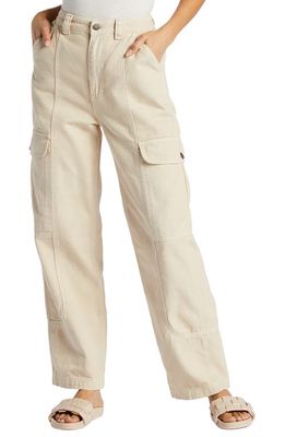 Billabong Wall to Wall Cargo Pants in Antique White 1