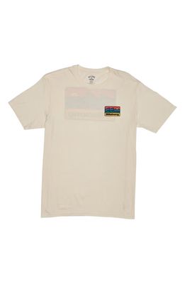 Billabong Walled Logo Graphic T-Shirt in Off White